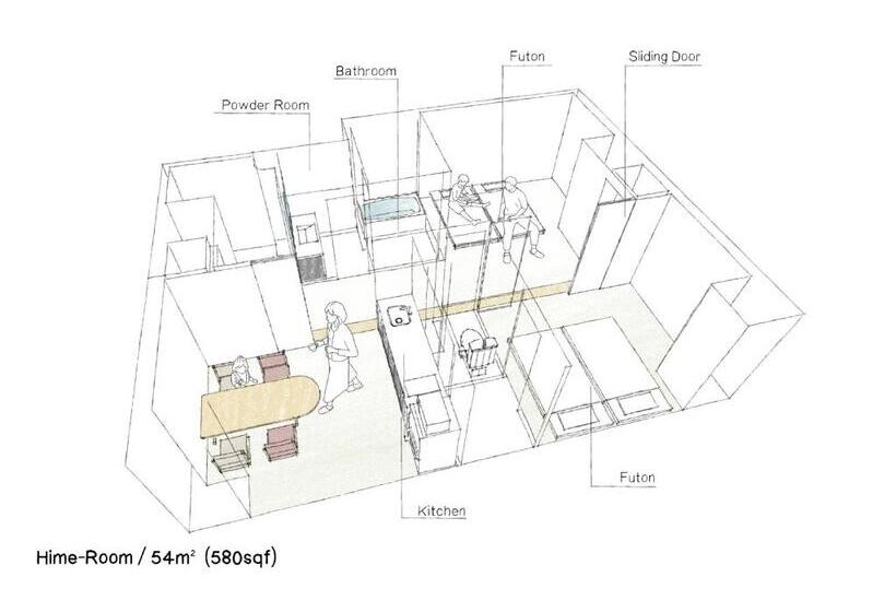 חדר סטנדרט, Mimaru Osaka Shinsaibashi North