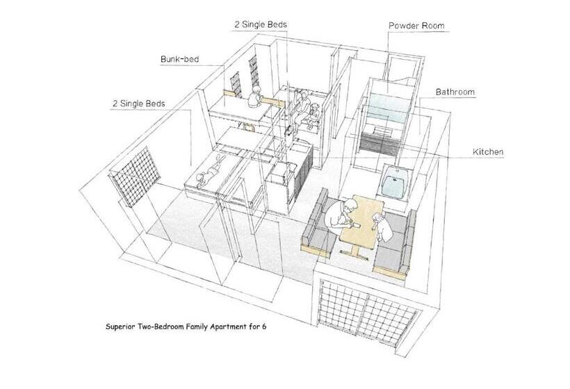 דירת 2 חדרים סופריור, Mimaru Osaka Shinsaibashi North
