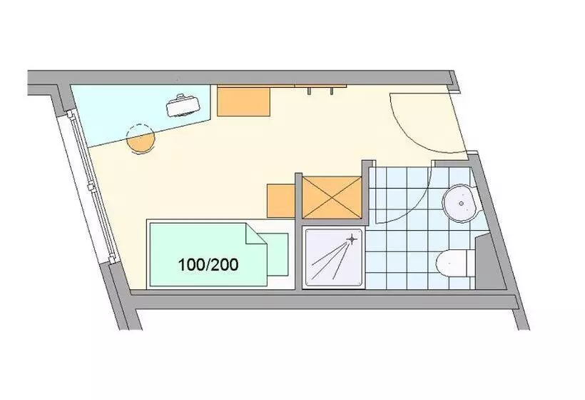 Standard Yhden Hengen Huone, Businesshotel Valerian