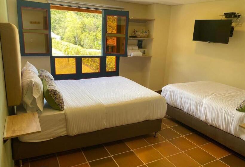 חדר קלאסי לארבעה, Ayenda Hotel Bambu Guatape