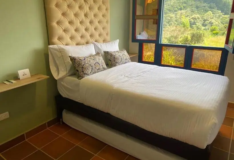 ２ダブルベッドのスタンダードルーム, Ayenda Hotel Bambu Guatape