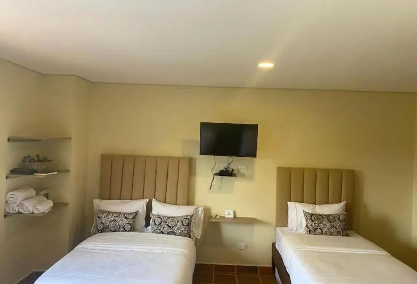 ２ダブルベッドのスタンダードルーム, Ayenda Hotel Bambu Guatape