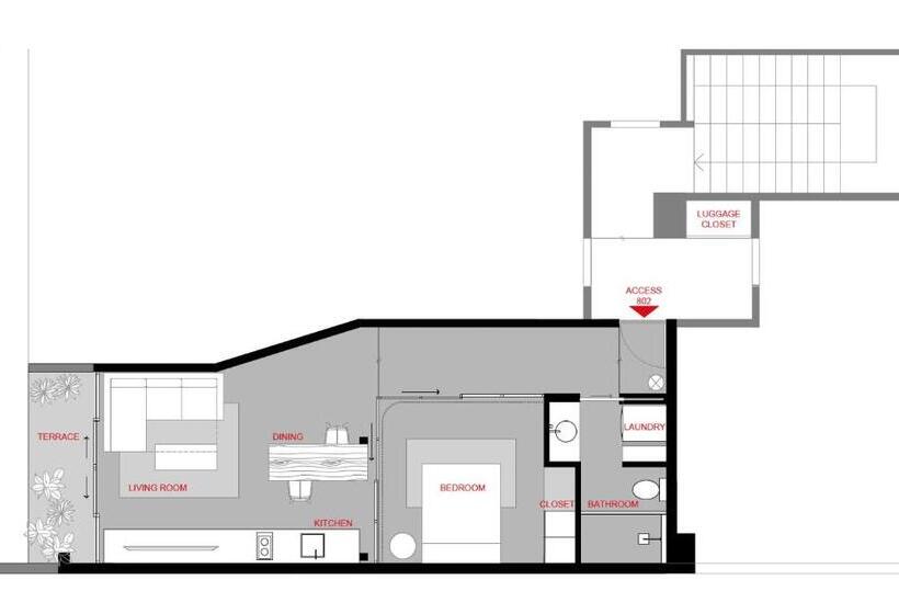 침실 1개 발코니 아파트, Xolo Stays