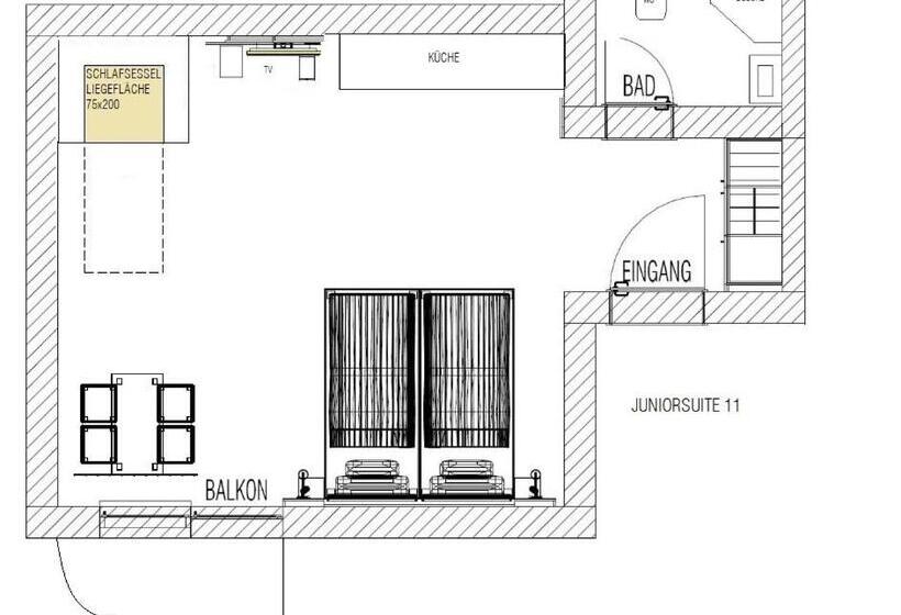 주니어 스위트 발코니, Glückauf 1908