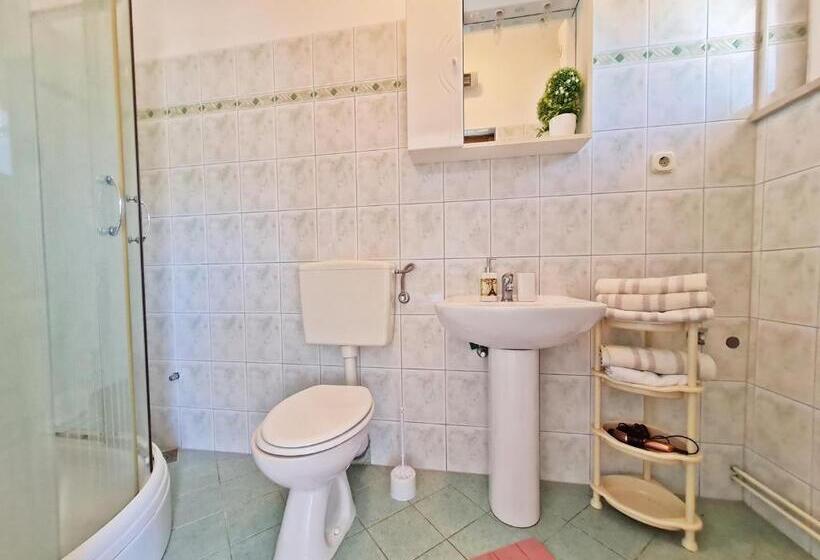 إستوديو قياسى مطل على البحر مزوَّد بشرفة, Rooms And Apartments Porat