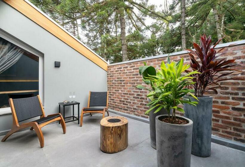 Люкс с Балконом, Jangal Das Araucárias Swan Design Hotel Canela