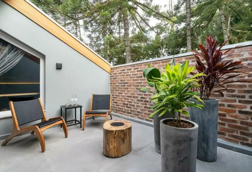 Sviitti Parveke, Jangal Das Araucárias Swan Design Hotel Canela