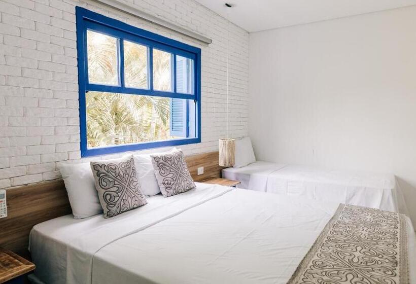 Quarto Triplo Estandar, Pousada Villa Santô