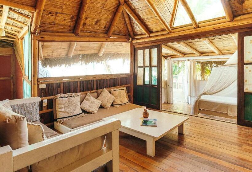 스위트 킹사이즈 침대, La Maison Eco House & Yoga