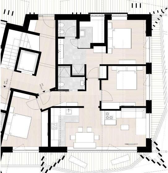 Апартаменты Superior 1 Спальня, Residence Chalet L Salvan