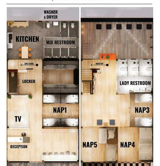 اتاق خانوادگی با سرویس بهداشتی مشترک, Paknap Hostel