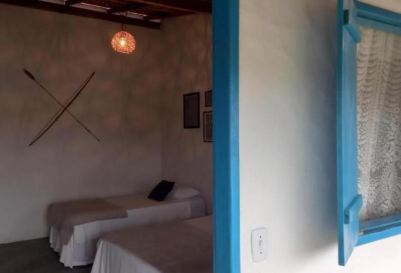 اتاق استاندارد سه تخته با بالکن, Pousada Kiarô Caraíva