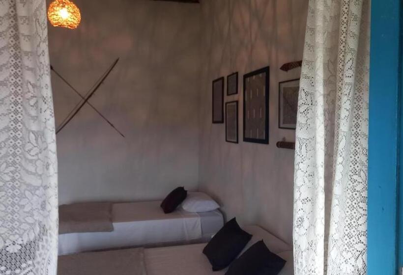 اتاق استاندارد سه تخته با بالکن, Pousada Kiarô Caraíva