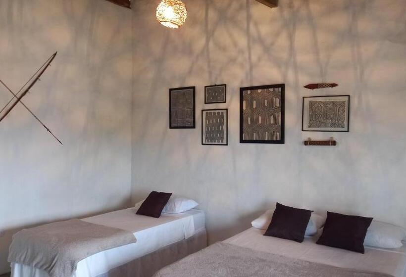 اتاق استاندارد سه تخته با بالکن, Pousada Kiarô Caraíva