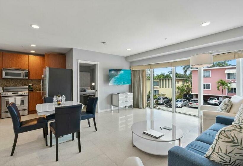 套房带园景, Isle Of Venice Residence And Marina