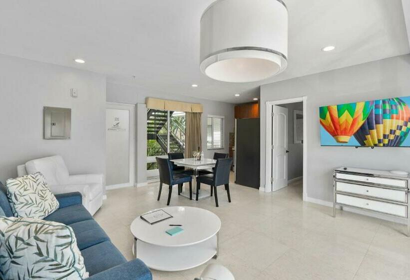 套房带园景, Isle Of Venice Residence And Marina