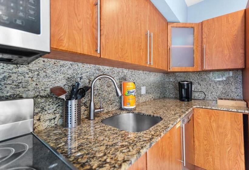 套房带园景, Isle Of Venice Residence And Marina