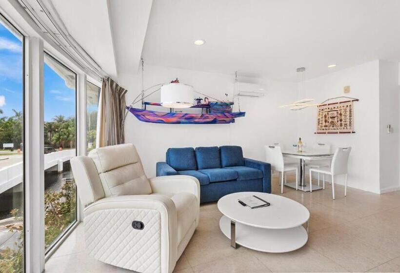 套房带园景, Isle Of Venice Residence And Marina