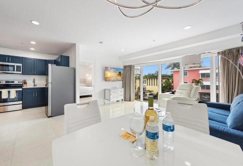 套房带园景, Isle Of Venice Residence And Marina