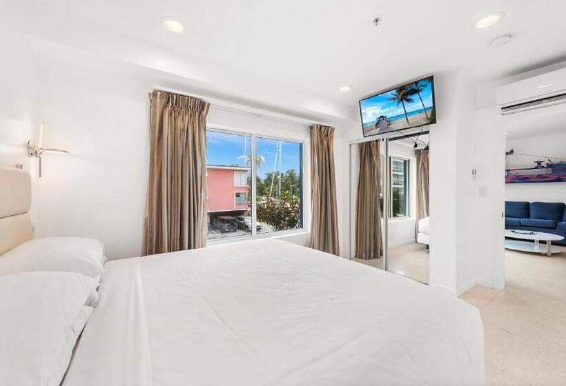 套房带园景, Isle Of Venice Residence And Marina