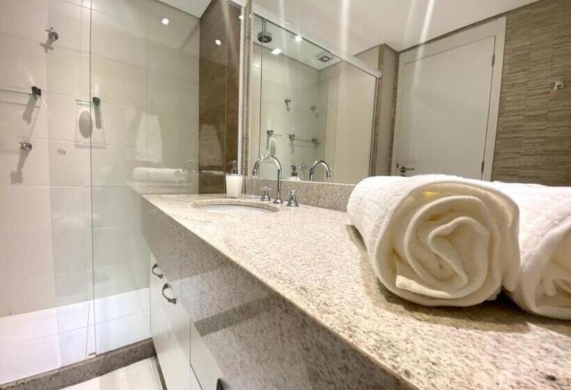 إستوديو قياسى سرير كينج, Happy Flat Itaipava   Granja Brasil