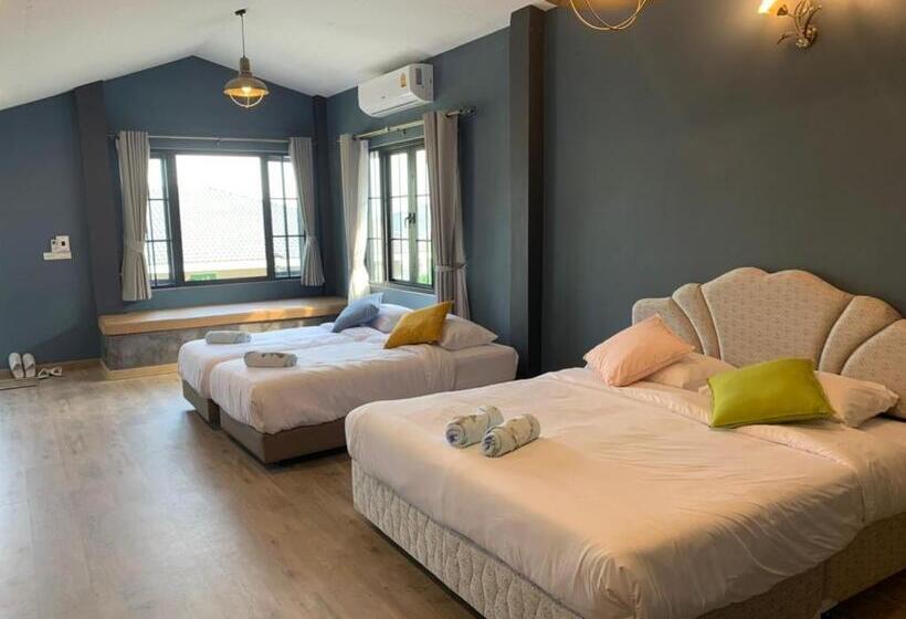 4인용 수피리어 룸, บ้านที่รัก เขาค้อ Baan Te Rak