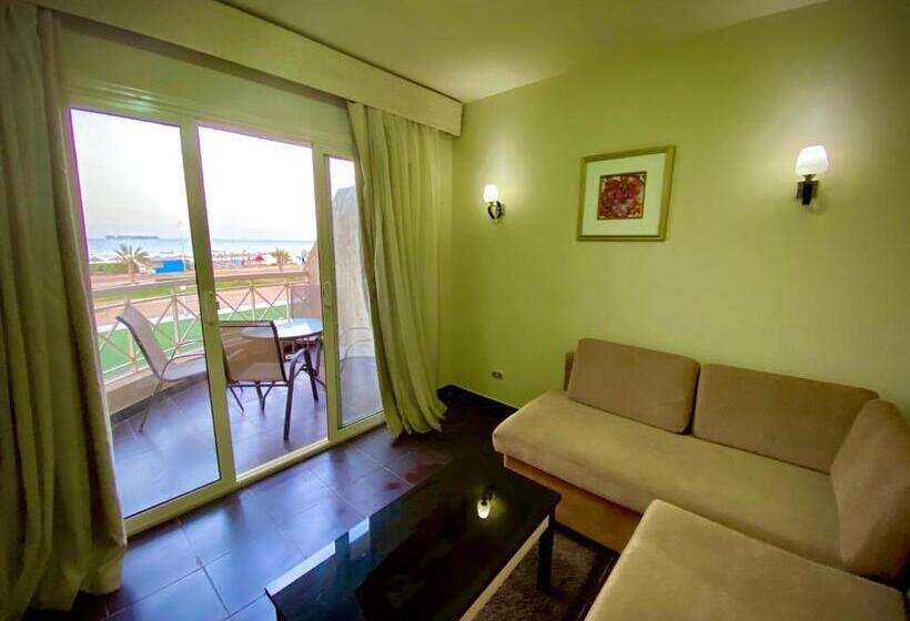 آپارتمان 1 خوابه با چشم‌انداز دریا, Porto South Beach Royal Sea View Families صف اول بحر مباشر