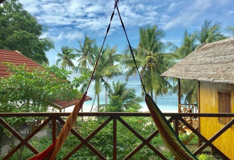 스탠다드 발코니 룸 바다 전망, Baracoco Bungalows