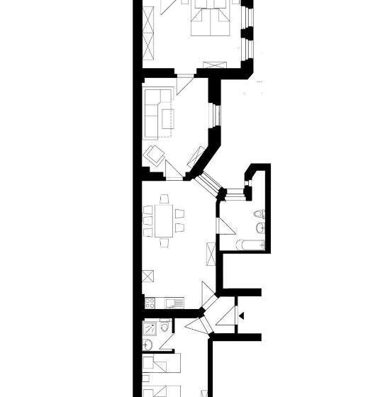 Апартаменты 1 Спальня с Террасой, Pension Alba