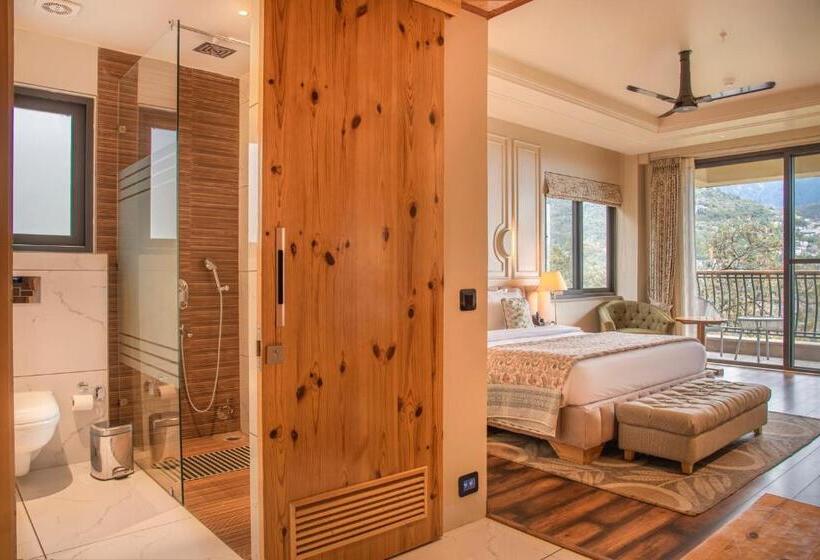 带1个卧室带观景的公寓, Echor Mandara Treevilla Dharamshala