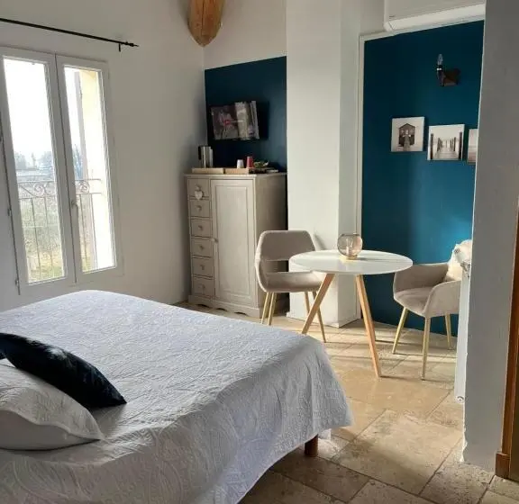 キングサイズベッドのスイートルーム, Maison D Hôtes Bastide St Victor à 2,5 Kilomètres De Lourmarin