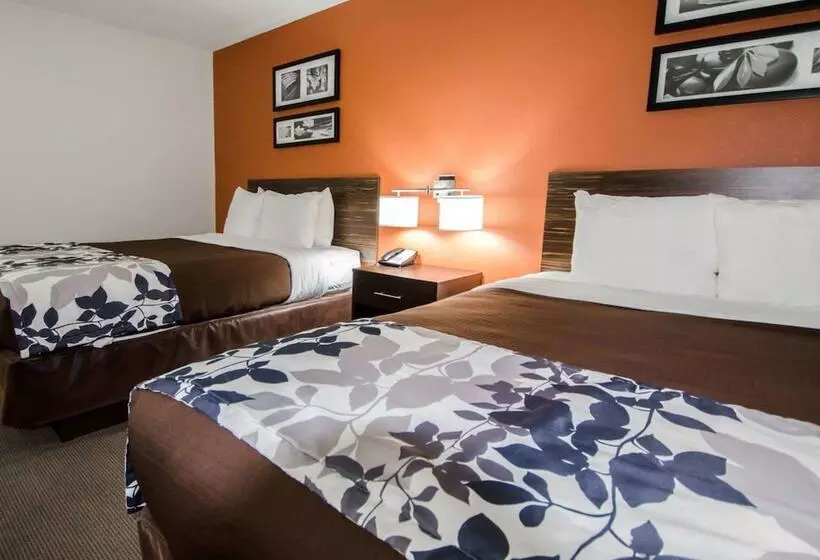 2ダブルベッドのスタンダードルーム, Sleep Inn & Suites And Conference Center Downtown