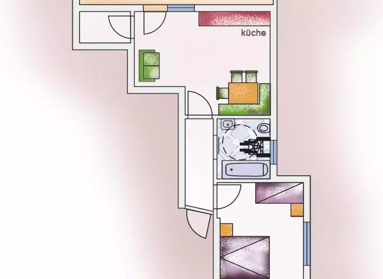 １ベッドルームのスーペリアアパートメント, Haus Renate