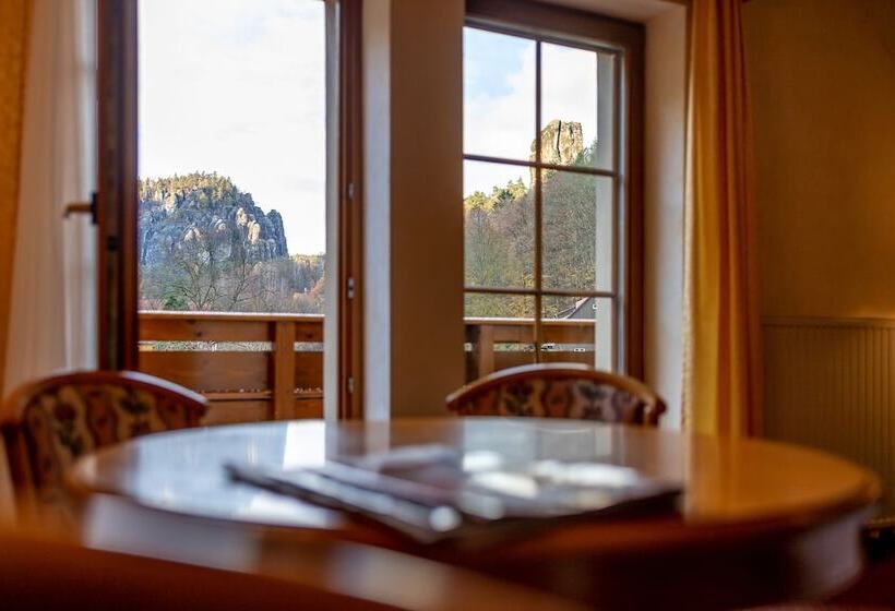 חדר סטנדרט עם מרפסת, Amselgrundschlosschen