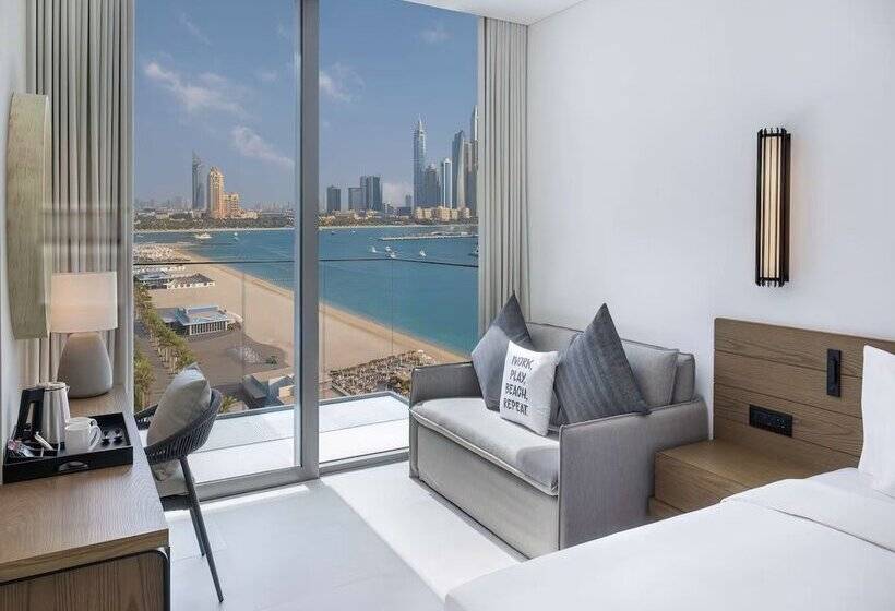 اتاق پرمیوم با چشمانداز دریا, Radisson Beach Resort Palm Jumeirah