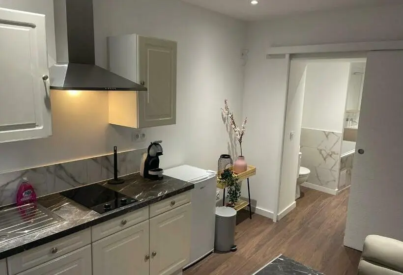 テラス付き1ベッドルームアパートメント, Les Appartements Du Cep’t