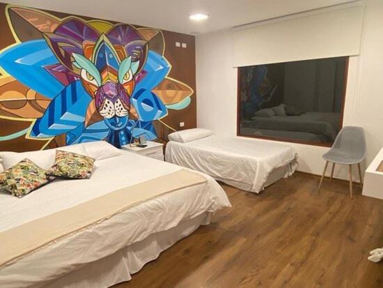 اتاق لوکس با تخت بزرگ, 593 Hotel Boutique Baños