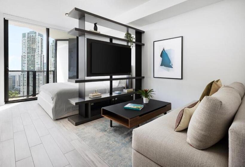 带大床的标准工作室, The Elser Hotel Miami, An All Suite