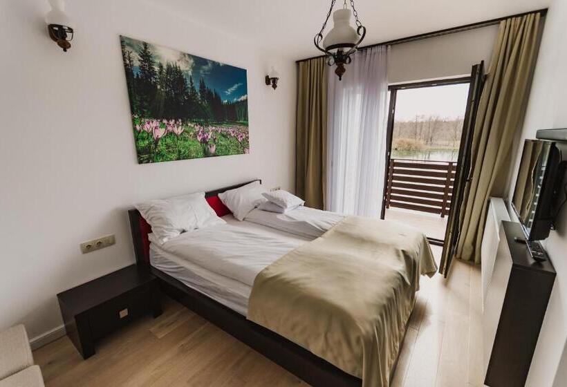 스탠다드 룸 호수 전망, Pensiunea Trecatoarea Lupilor