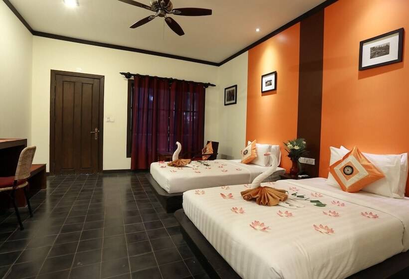 带泳池景观的小木屋, Residence Indochine D'angkor