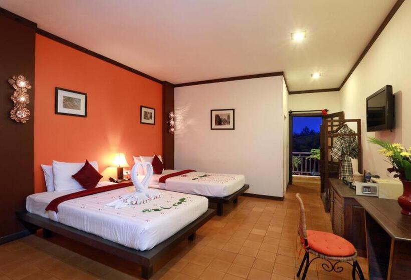 코티지 풀장 전망, Residence Indochine D'angkor