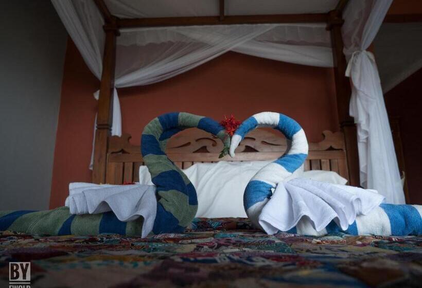 غرفة ديلوكس مطلّة علي البحر, Anugerah Villas