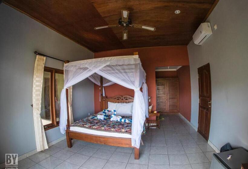 غرفة ديلوكس مطلّة علي البحر, Anugerah Villas