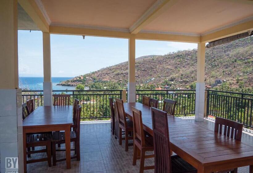 غرفة ديلوكس مطلّة علي البحر, Anugerah Villas