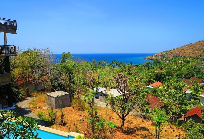 غرفة ديلوكس مطلّة علي البحر, Anugerah Villas