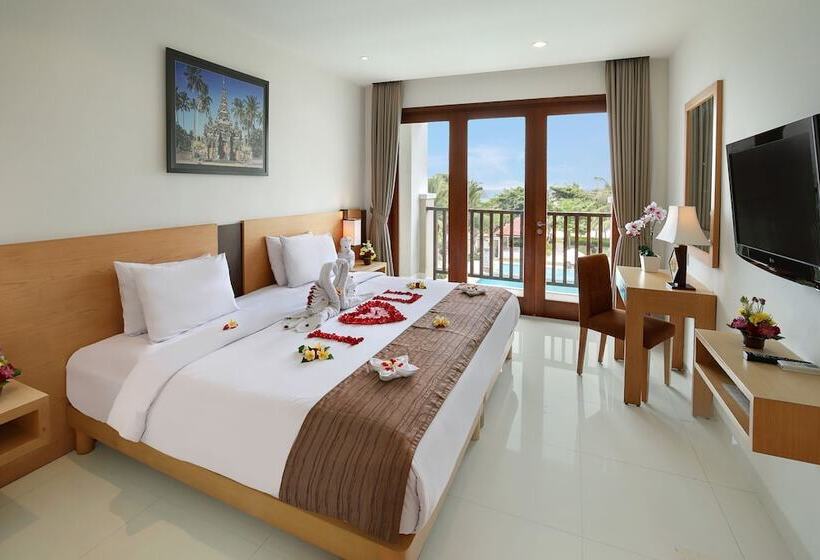 غرفة ديلوكس مطلة على حمام السباحة, Bali Relaxing Resort And Spa