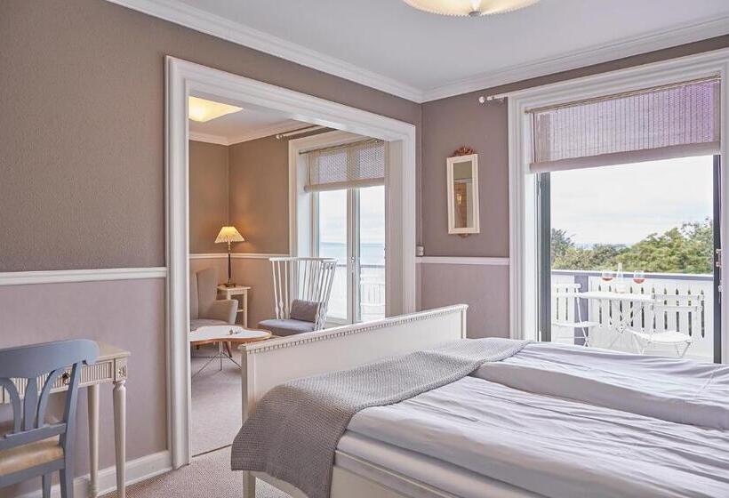 غرفة قياسية مطلّة علي البحر مزوَّدة بشُرفة, Gilleleje Bade