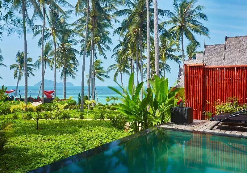 Villa 1 Makuuhuone Merinäkymä, Kupu Kupu Phangan Beach Villas & Spa