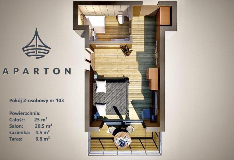 غرفة قياسية, Aparton