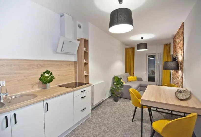 テラス付き1ベッドルームアパートメント, Apartamenty Gostyń